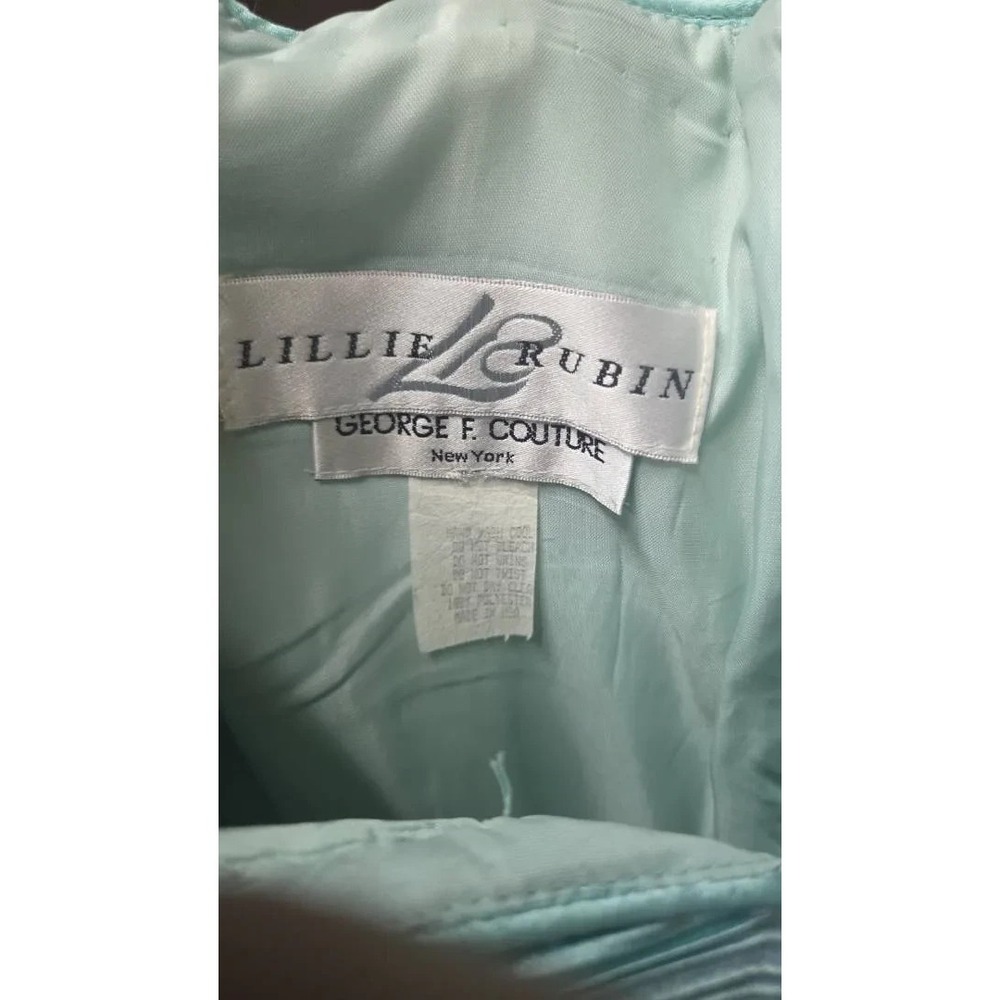 Lillie Rubin George F. Couture New York Pleated Formal Dress - Size 8 - Picture 4 of 14